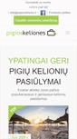 Mobile Screenshot of pigioskeliones.lt
